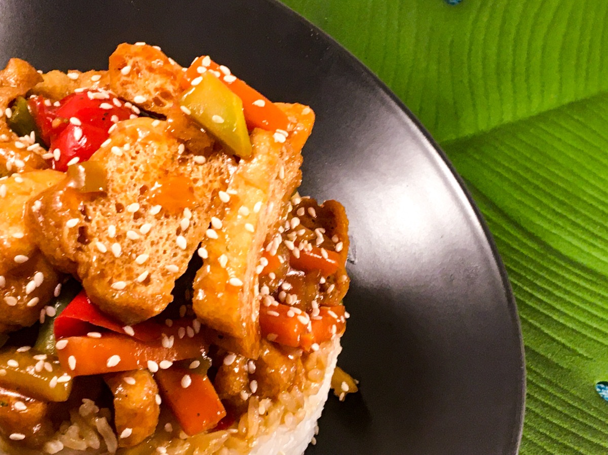 Vegan Sesame Tofu Stir-Fry